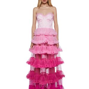 At The Altar Maxi Dress ?C Pink