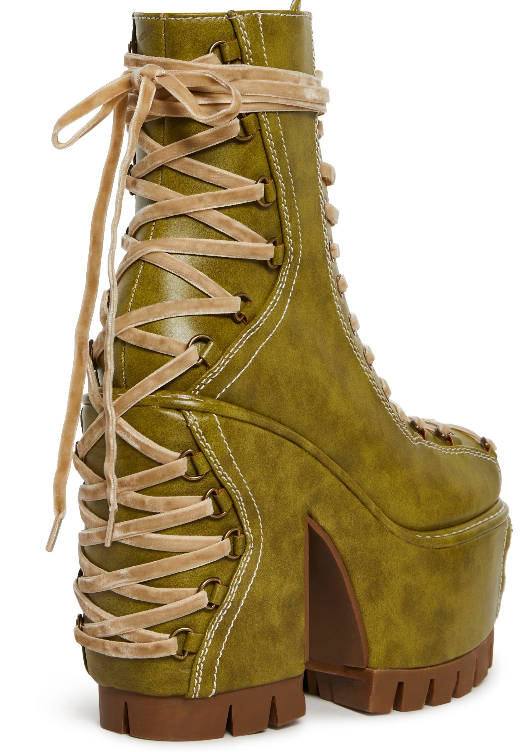 Woodland Lucid Dream Corset Boots ?C Green - Image 2