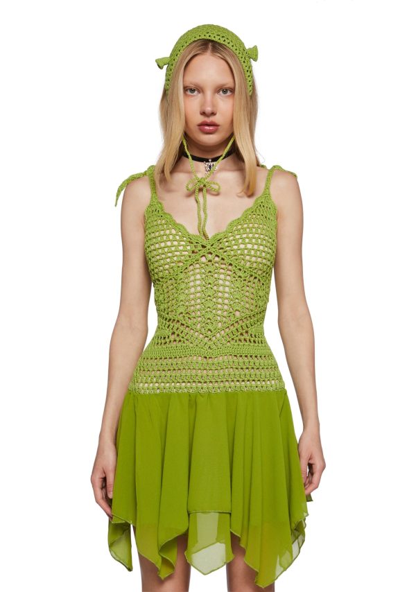 Fairytale Misfit Crochet Dress Set