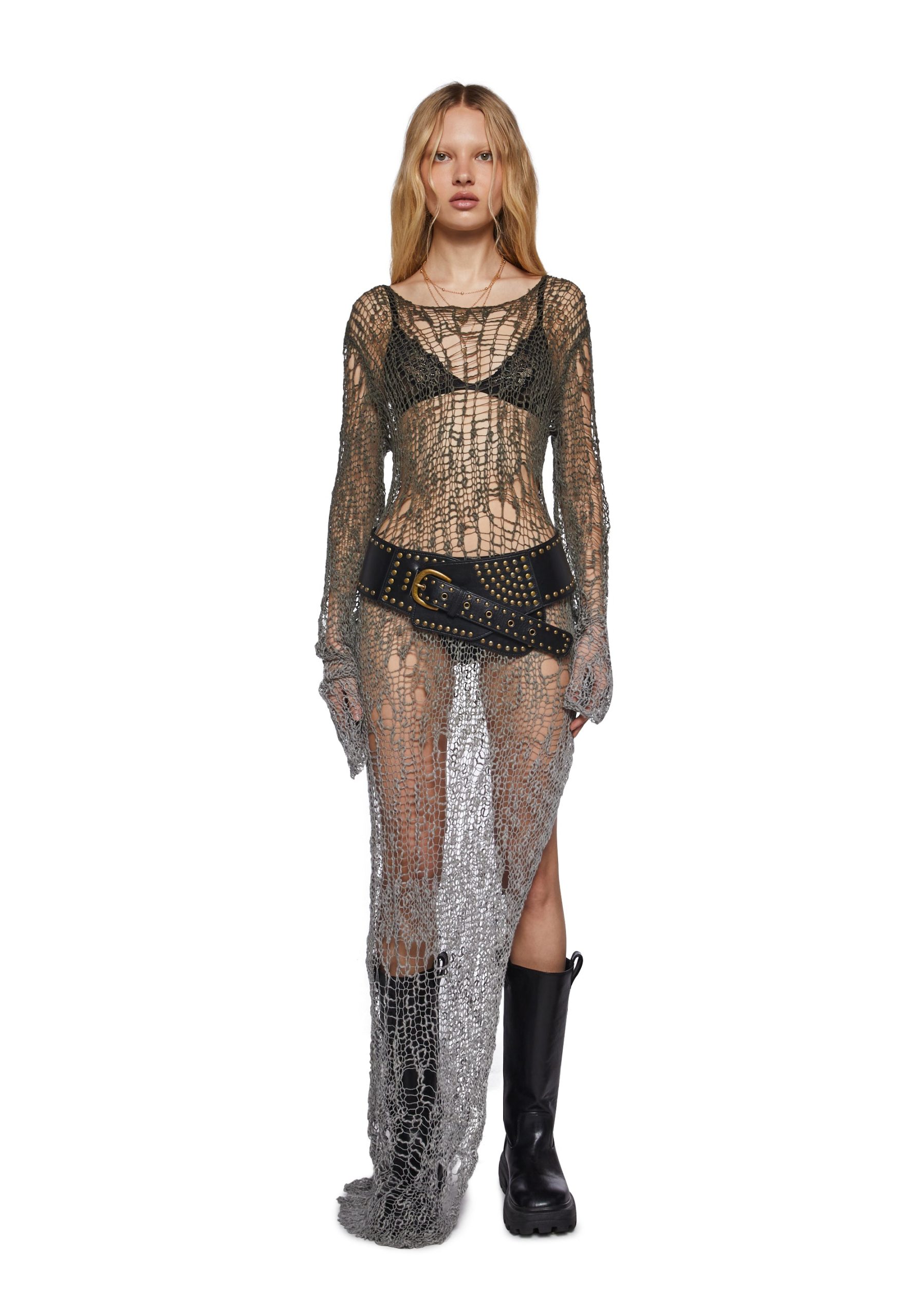 A Lifetime With You Longline Sweater ?C Olive
