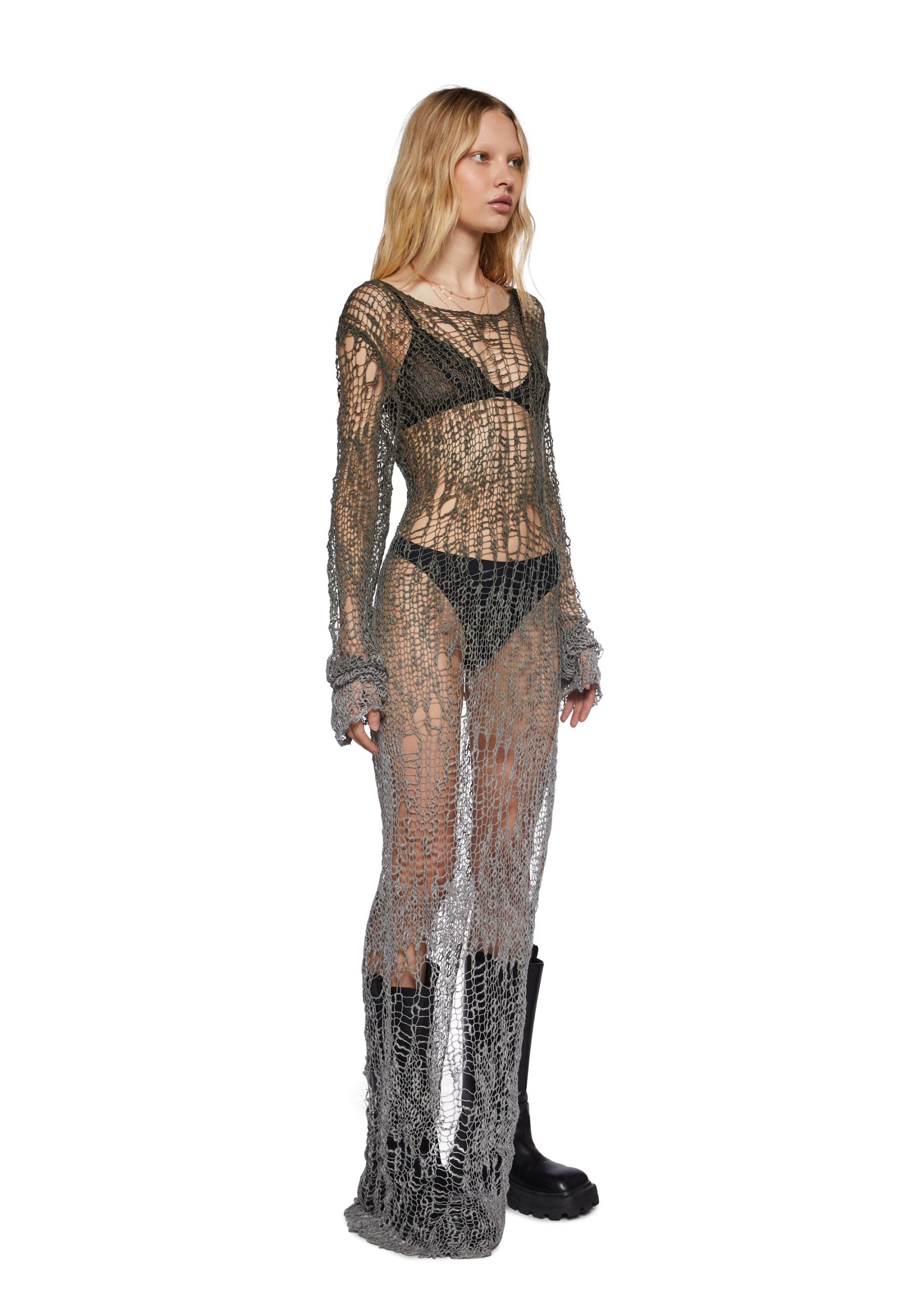 A Lifetime With You Longline Sweater ?C Olive - Image 3