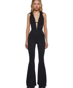 Ambient Hooded Backless Jumpsuit
