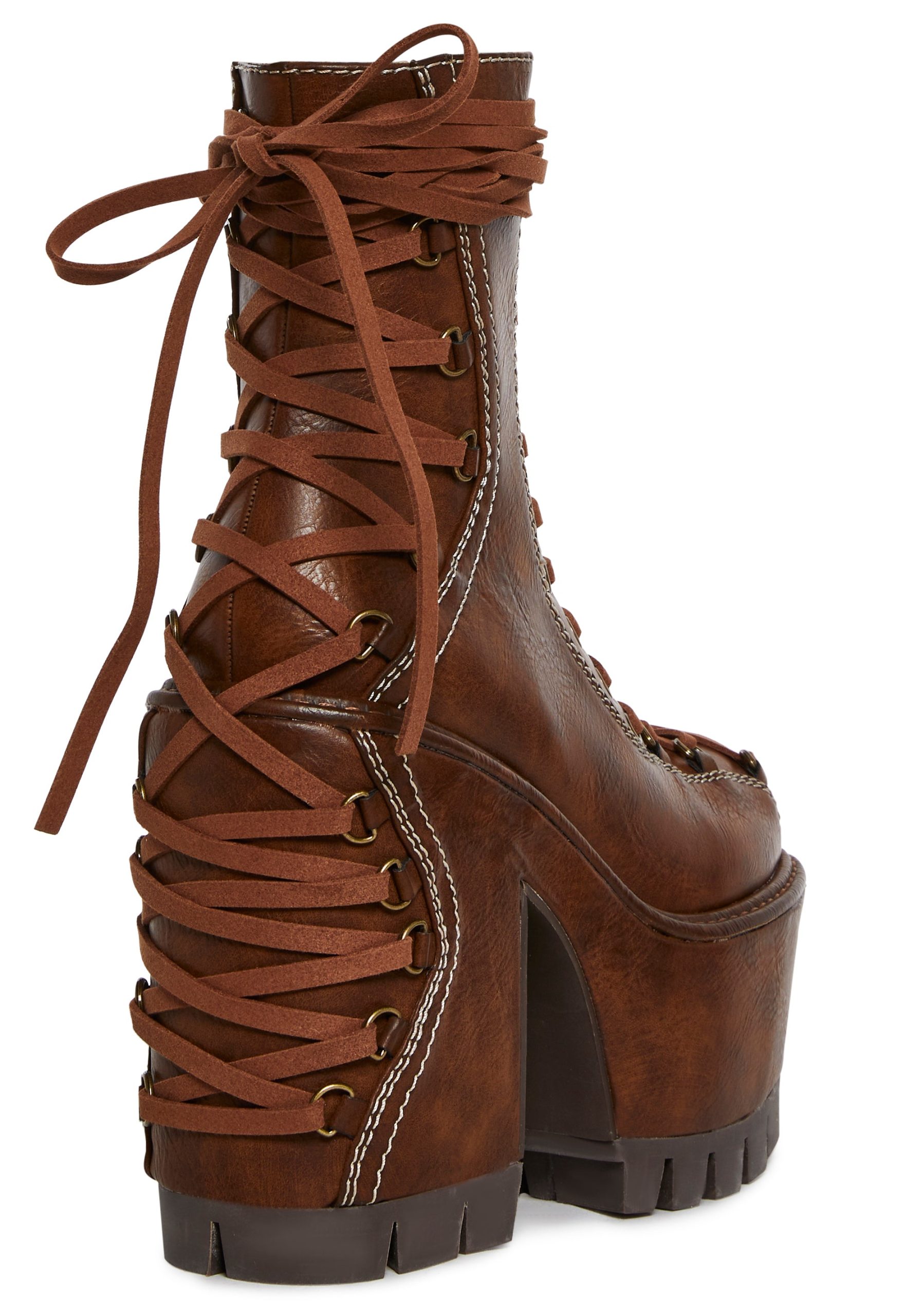 Woodland Lucid Dream Corset Boots ?C Brown - Image 2