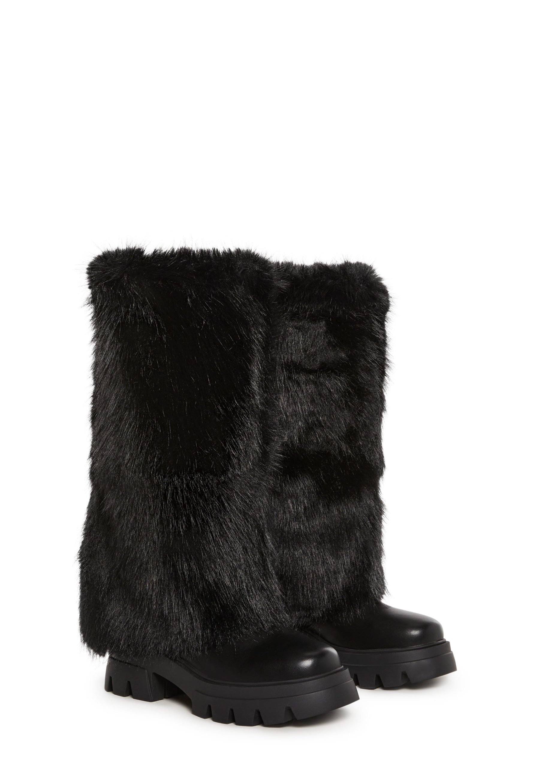 Ahsoka Foldover Flat Boots ??Black - Image 3
