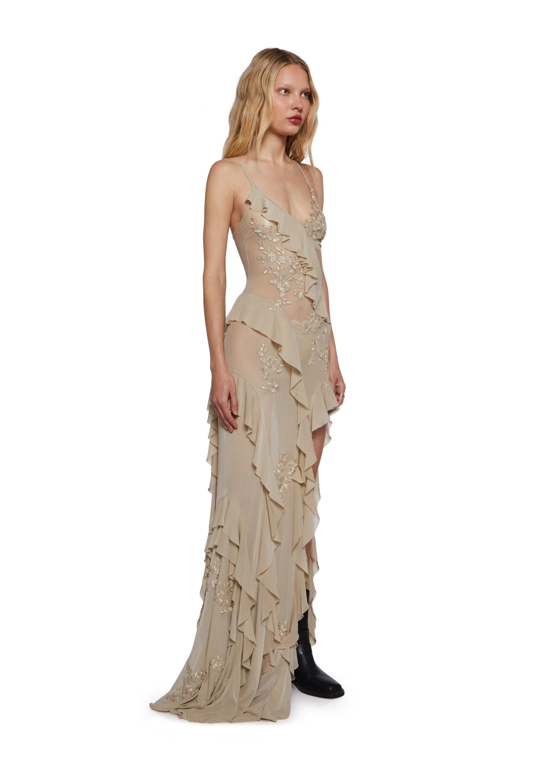 Rebel Mon Amour Maxi Dress ?C Off White - Image 3