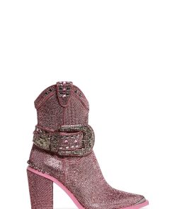 Sharp Sheriff Shine Cowboy Boots - Pink