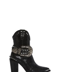 Sharp Sheriff Shine Cowboy Boots - Black