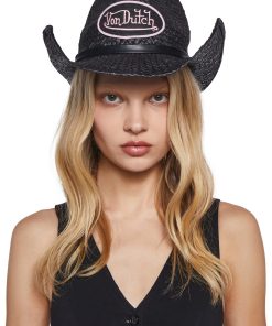 Von Dutch Cowboy Hat - Black