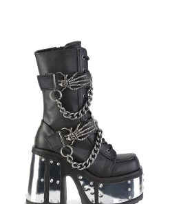 Camel-120 Platform Ankle Boots