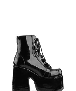 Camel-203 Platform Ankle Boots