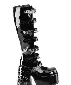 Camel-223 Platform Glow In The Dark Knee High Boots