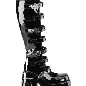 Camel-223 Platform Glow In The Dark Knee High Boots