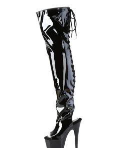 Alternative view of Adore-3017 Platform Thigh High Boots-Black