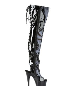 Adore-3017 Platform Thigh High Boots-Black