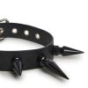 Extra Long Spiked Choker ?C Black