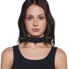 Extra Long Spiked Choker ?C Black