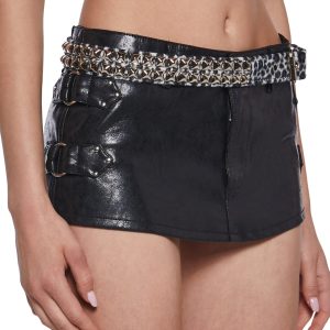 Fuzzy Leopard Belt