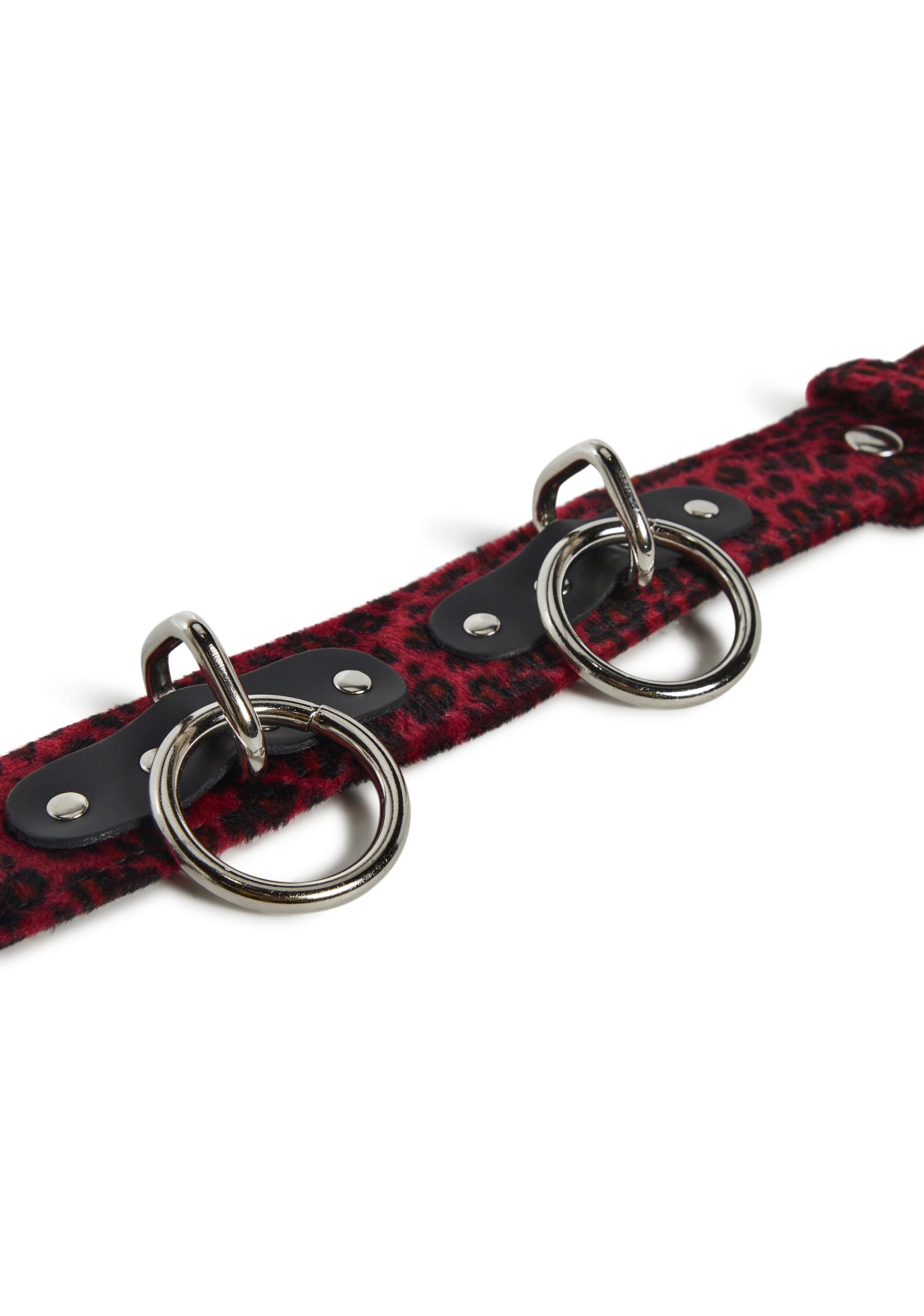 Fuzzy Leopard Ring Belt - Image 5