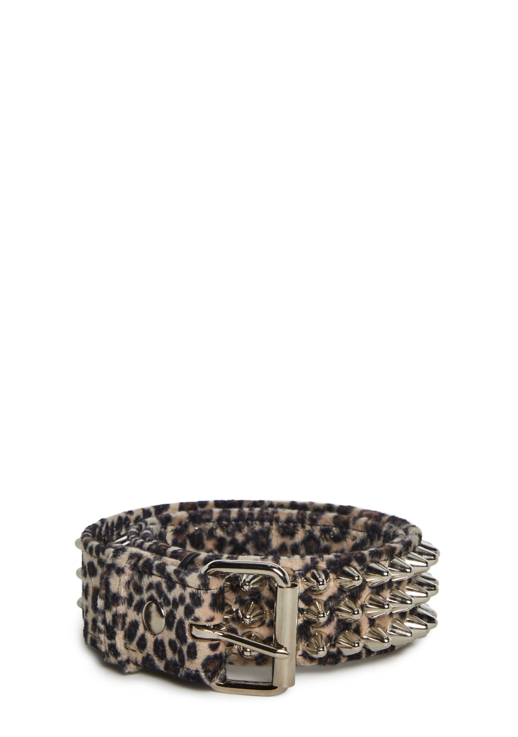 Large Conical Studded Waist Belt ?C Leopard - Image 5