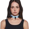 Extra Long Spiked Choker ?C Blue