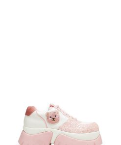 Bear Blushes Chunky Glitter Trainers - Pink