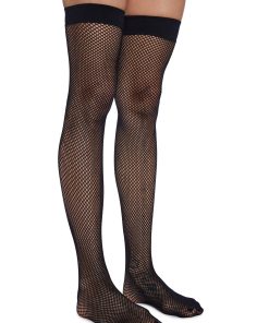 Alternative view of Last Kiss Fishnet Thigh Highs