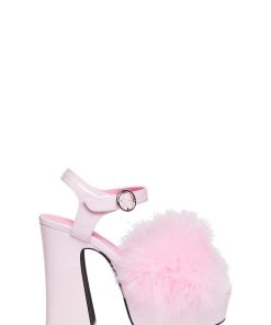 Blushin' N' Crushin' Marabou Heels