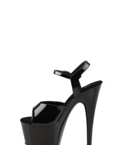Alternative view of Adore-709 Platform Ankle Strap Sandals-Black