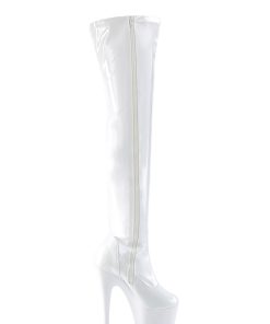 Alternative view of Adore-3000 Platform Thigh High Boots-White