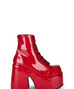Camel-203 Platform Ankle Boots