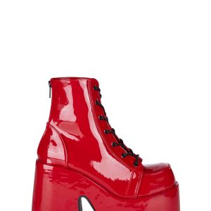 Camel-203 Platform Ankle Boots