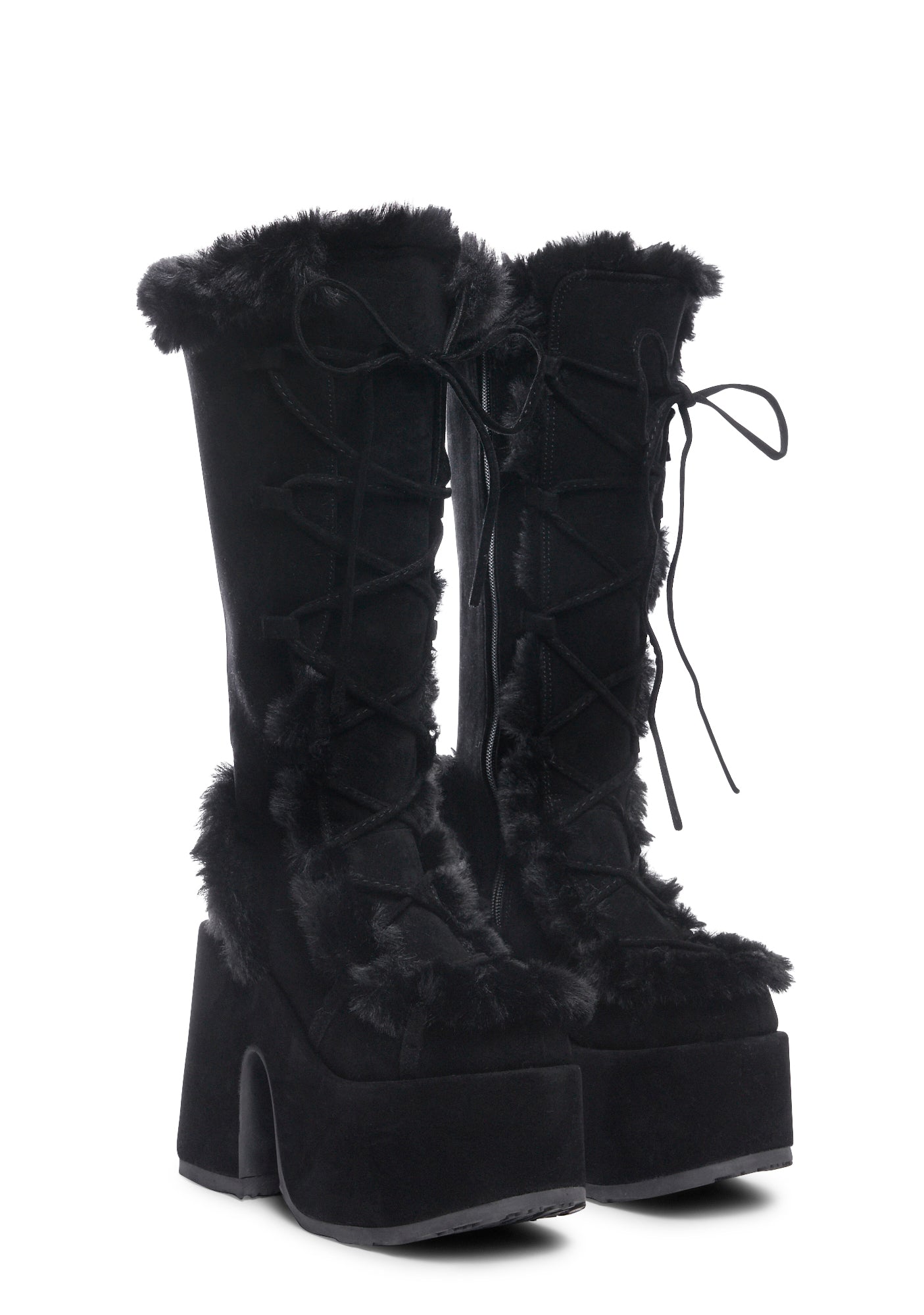 Camel-311 Platform Knee High Boots - Image 3