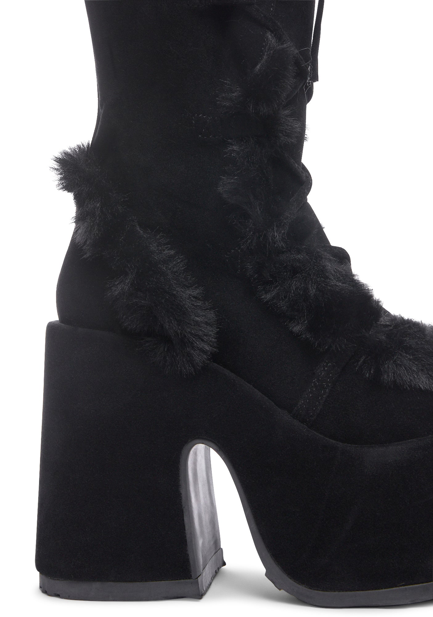 Camel-311 Platform Knee High Boots - Image 2