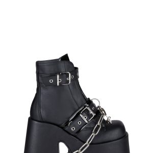 Camel-205 Platform Ankle Boots
