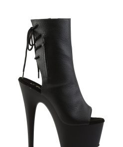 Alternative view of Adore-1018 Platform Ankle Boots-Black PU