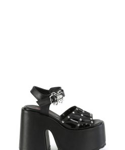 Camel-17 Platform Ankle Strap Sandals