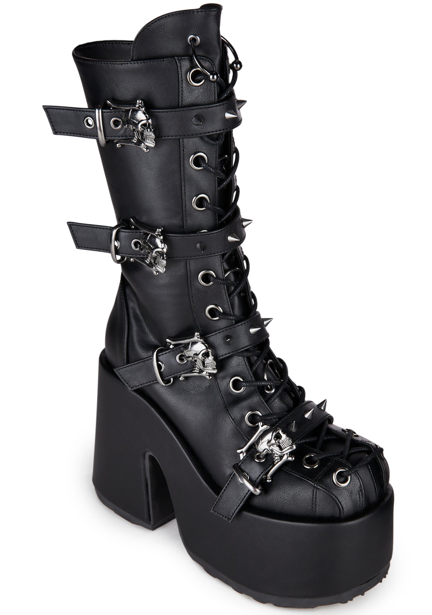Camel-115 Platform Mid-Calf Boots - Image 2