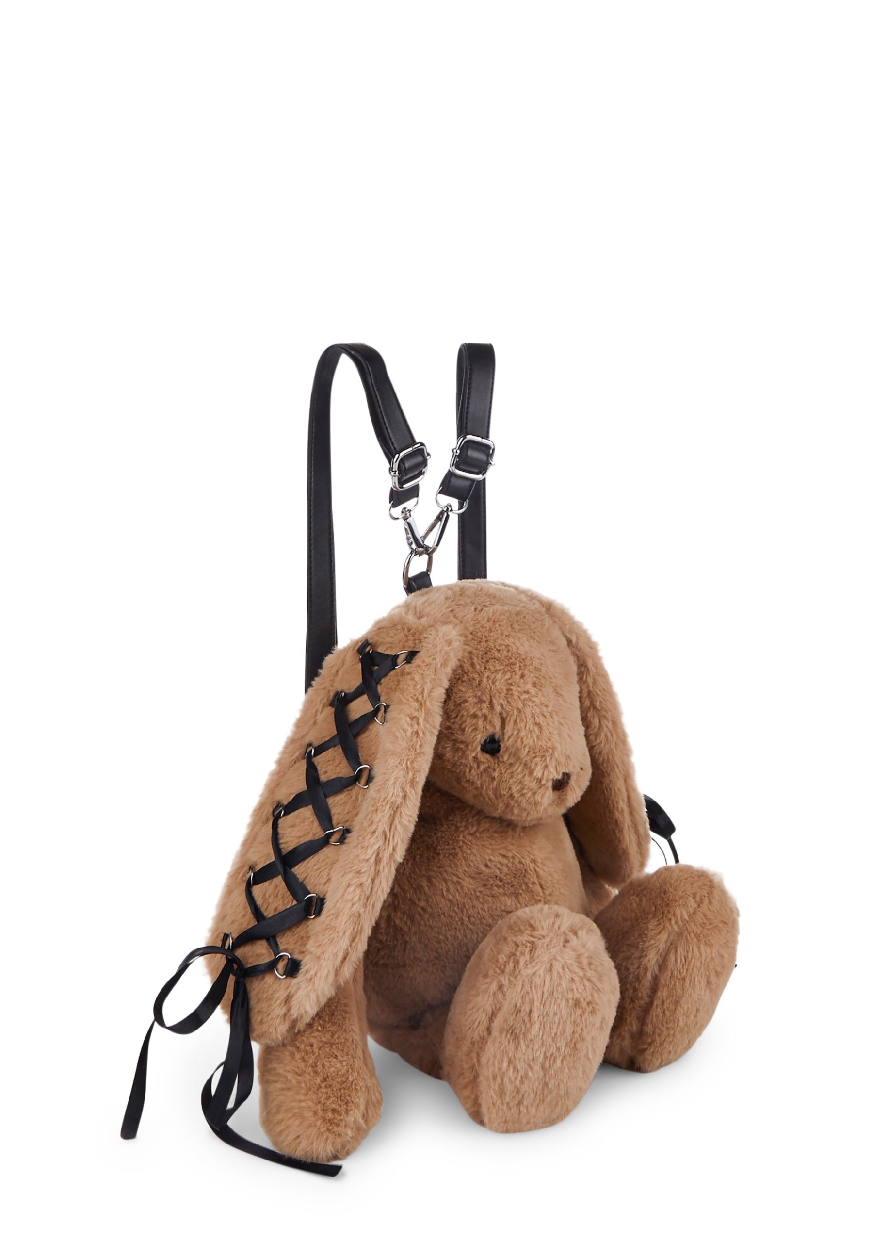 Cuddly Bunny Plush Backpack ?C Brown - Image 3