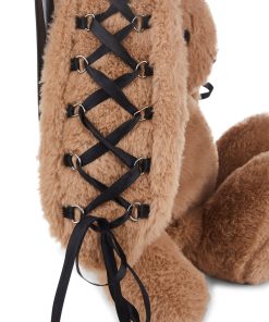 Alternative view of Cuddly Bunny Plush Backpack - Brown