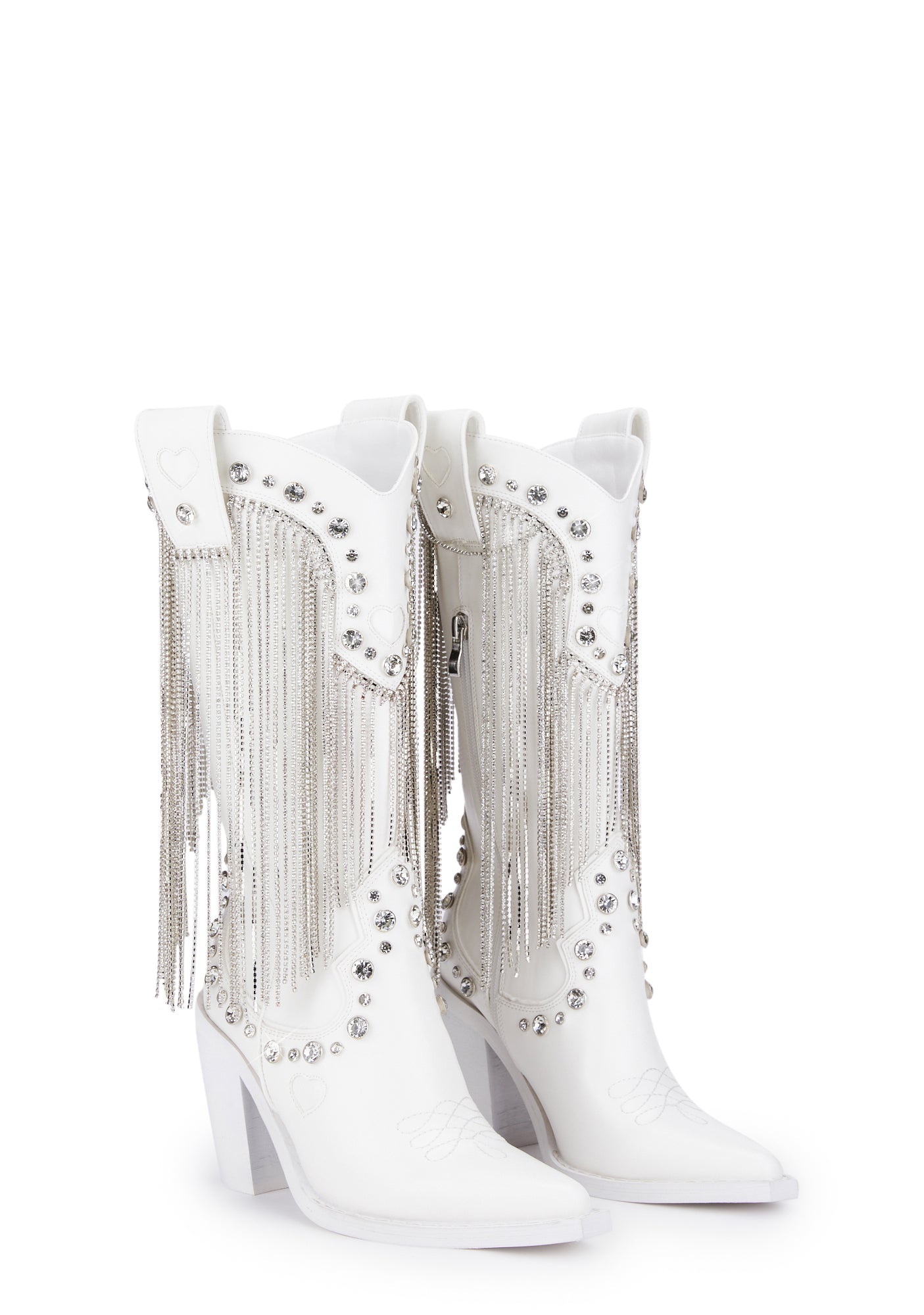 Present Perfect Cowboy Boots ?C White - Image 3