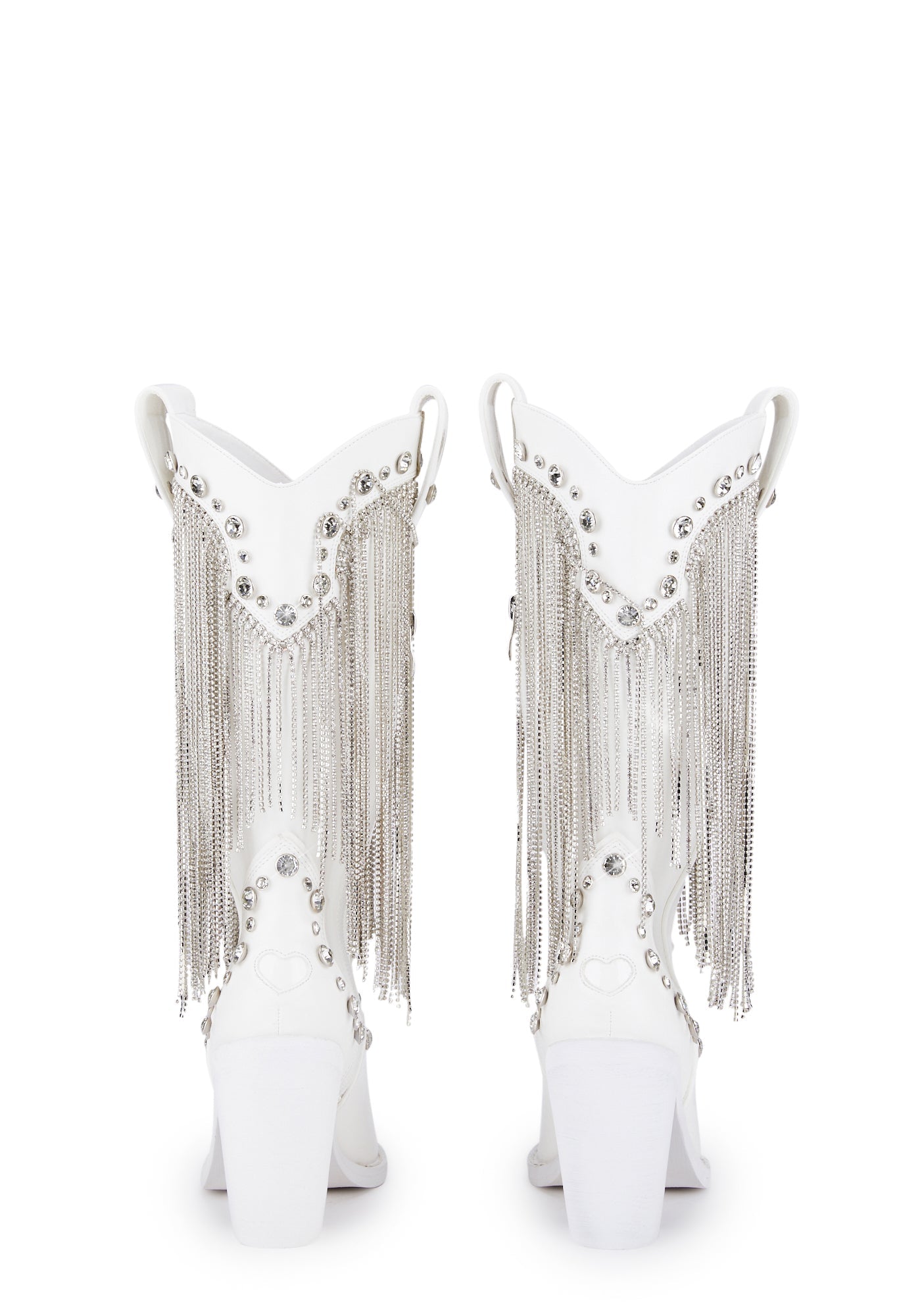 Present Perfect Cowboy Boots ?C White - Image 4
