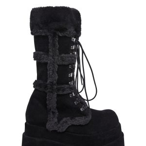 Bear-202 Calf High Boots