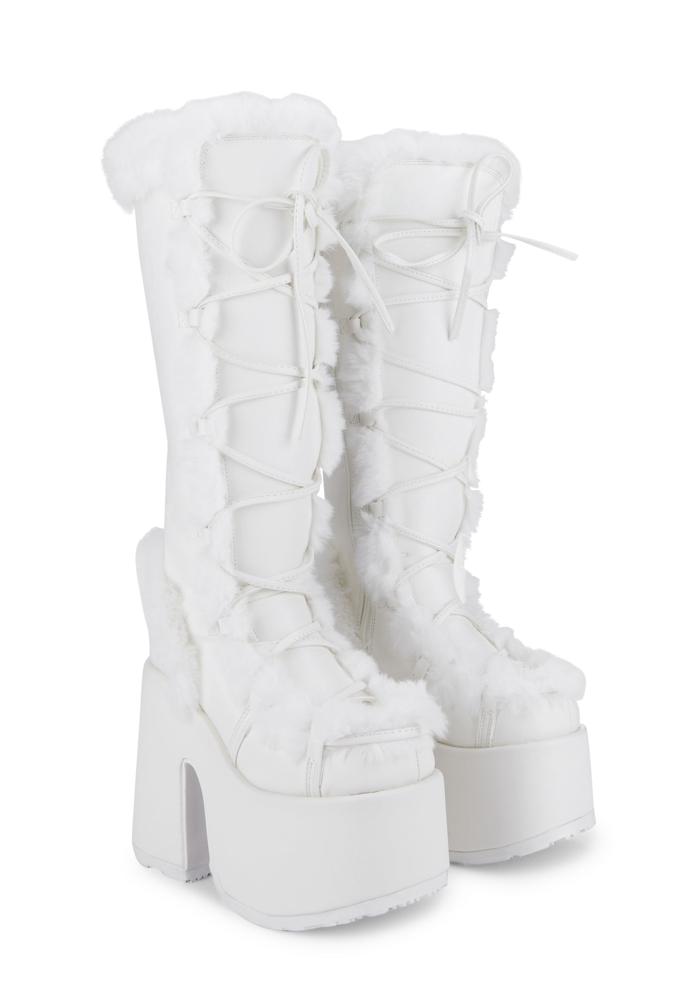Camel-311 Platform Knee High Boots - Image 3