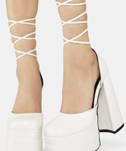 Anything But Basic Lace-Up Heels