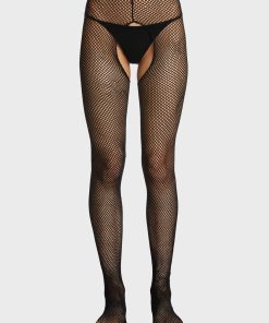 Night Take It Easy Fishnet Crotchless Tights