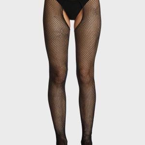 Night Take It Easy Fishnet Crotchless Tights