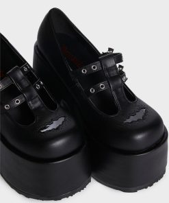Alternative view of Camel-55 Platform Mary Janes