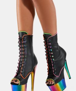 Alternative view of Adore-1021RC-02 Platform Ankle Boots