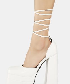 Alternative view of Anything But Basic Lace-Up Heels